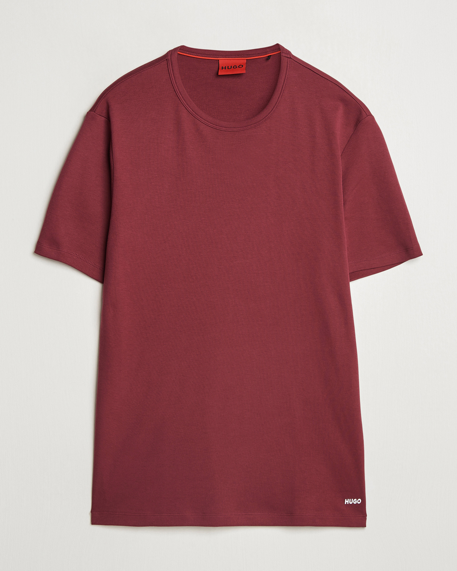Men | T-Shirts | HUGO | Dozy Crew Neck T-Shirt Dark Red