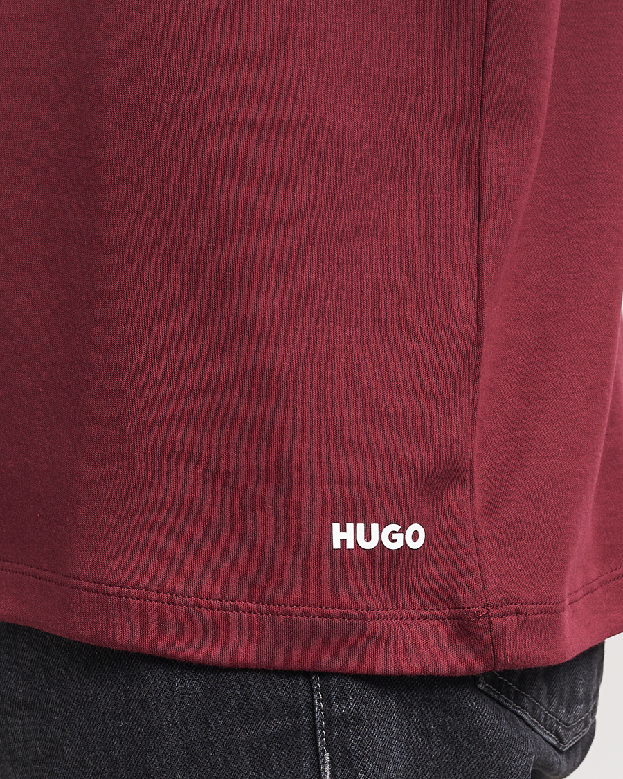 Men | T-Shirts | HUGO | Dozy Crew Neck T-Shirt Dark Red