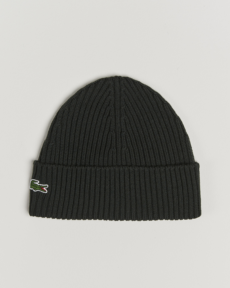 Men | Lacoste Wool Knitted Beanie Sapwood | Lacoste | Wool Knitted Beanie Sapwood