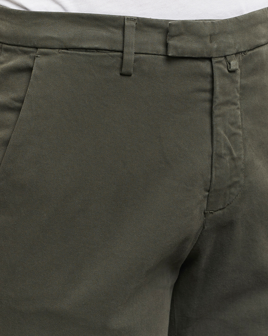Men | Trousers | Briglia 1949 | Slim Fit Cotton Stretch Chino Military