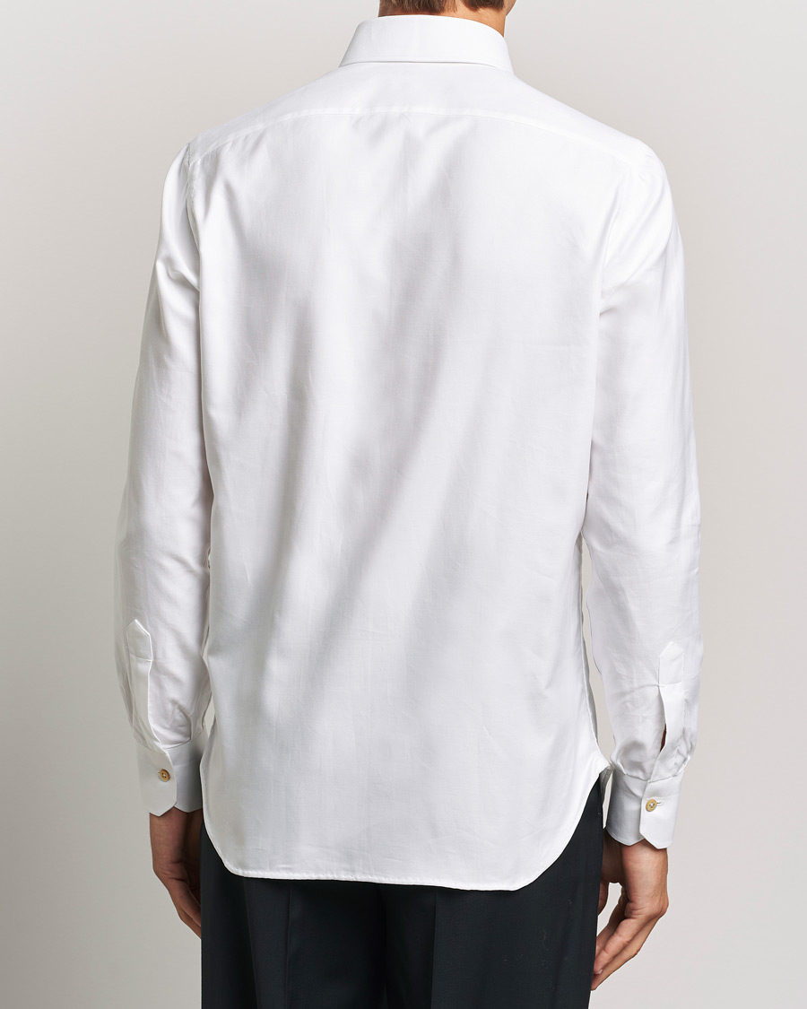 Men | Shirts | Kiton | Slim Fit Button Down Oxford Shirt White