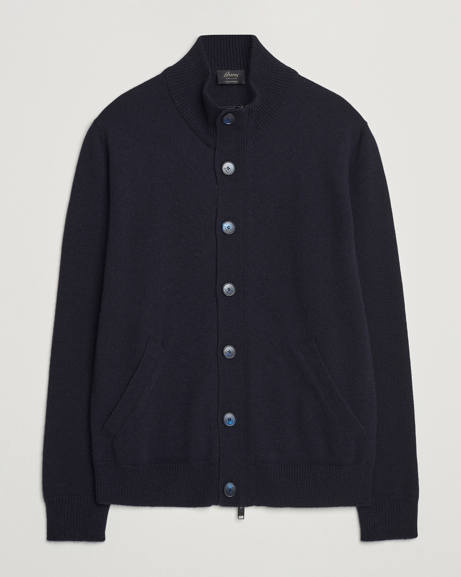 Men | Sweaters & Knitwear | Brioni | Cashmere Cardigan Jacket Navy