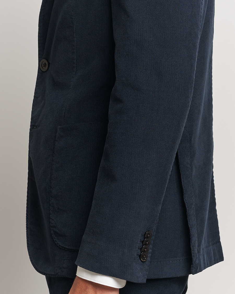 Men | Suits | Boglioli | K Jacket Baby Corduroy Suit Navy