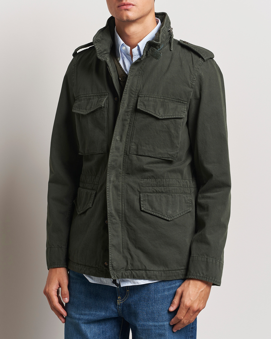 Aspesi Lined Cotton Field Jacket Military at CareOfCarl.com