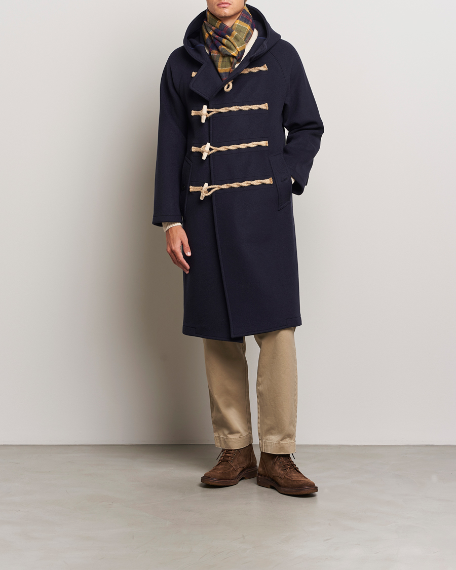 Men | Coats & Jackets | Gloverall | Huxley Duffle Coat Navy