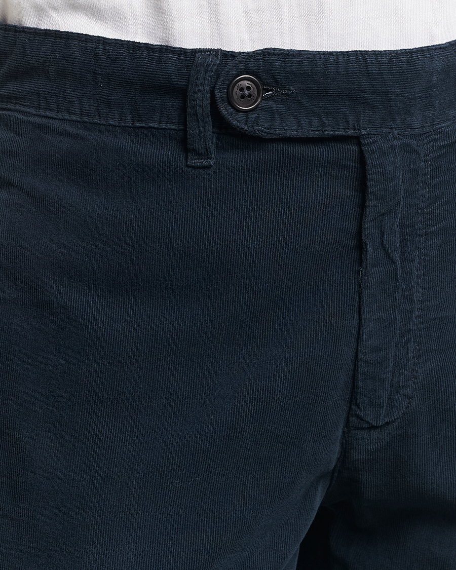 Men | Trousers | Massimo Alba | Baby Corduroy Trousers Navy