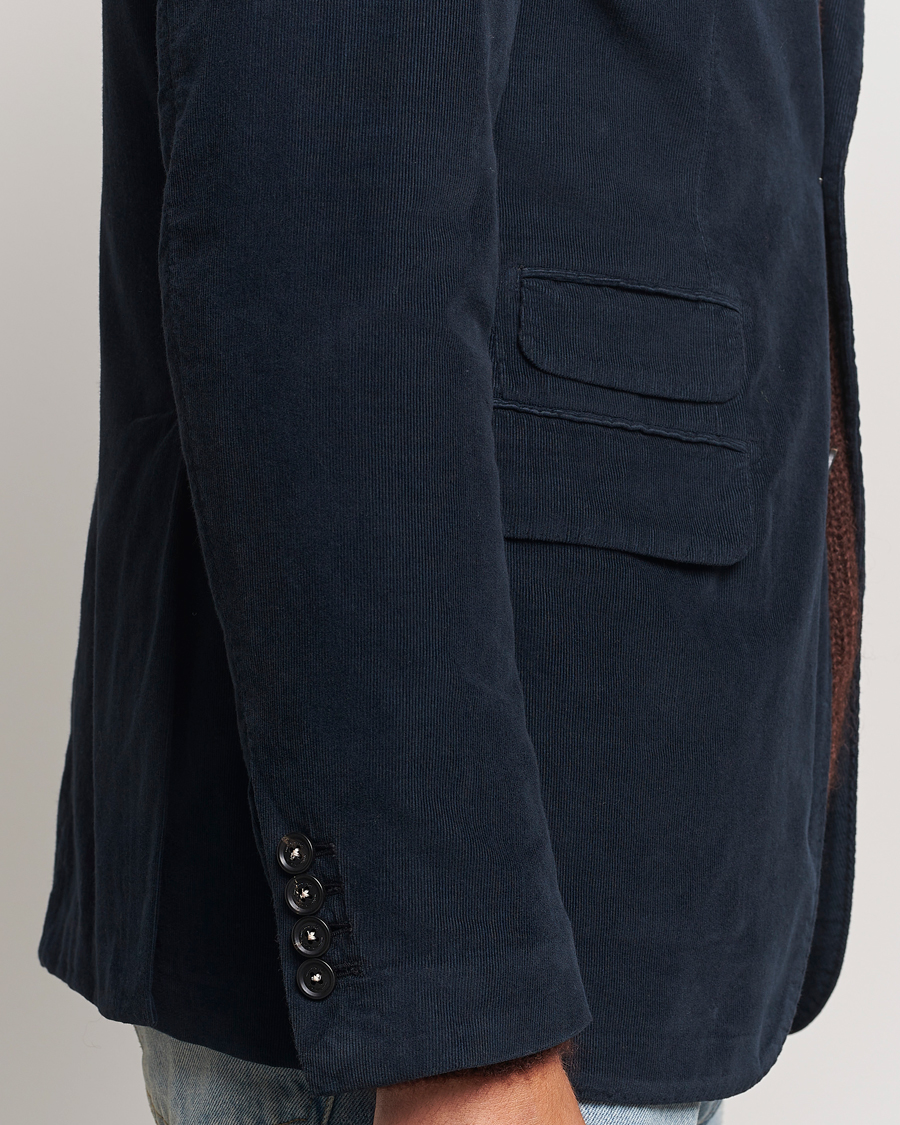 Men | Blazers | Massimo Alba | Baby Corduroy Blazer Navy