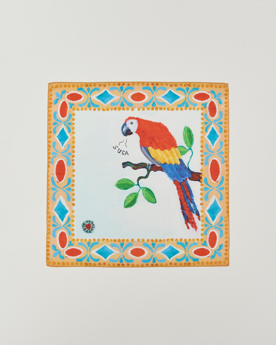 Men | Massimo Alba Printed Cotton Pocket Square Pappagallo | Massimo Alba | Printed Cotton Pocket Square Pappagallo