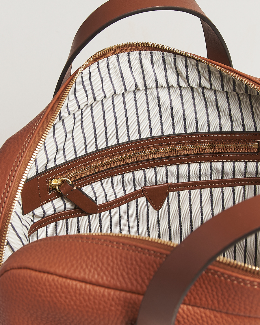 Men | Mismo Aspire Pebbled Leather Briefcase Tabac | Mismo | Aspire Pebbled Leather Briefcase Tabac