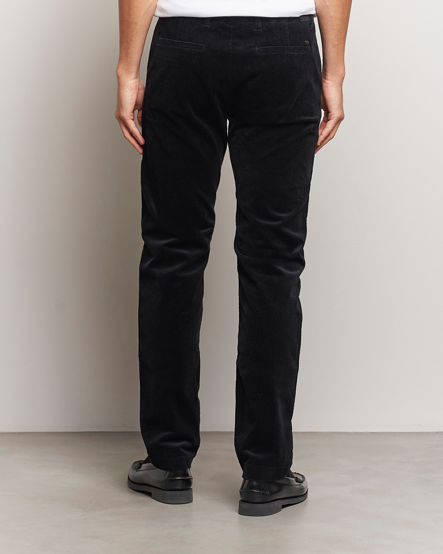 Men | Trousers | NN07 | Theo Regular Fit Corduroy Chinos Black