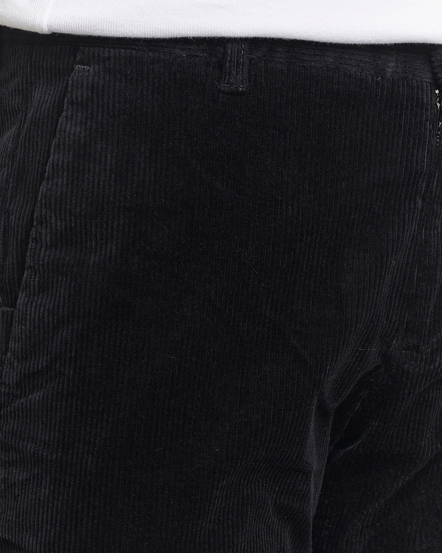 Men | Trousers | NN07 | Theo Regular Fit Corduroy Chinos Black