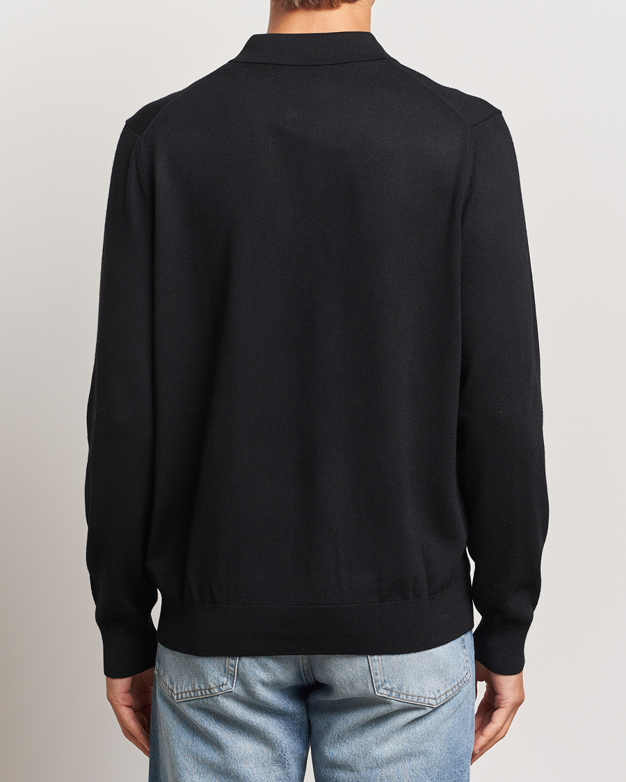 Men | Sweaters & Knitwear | NN07 | Sergio Half Zip Black
