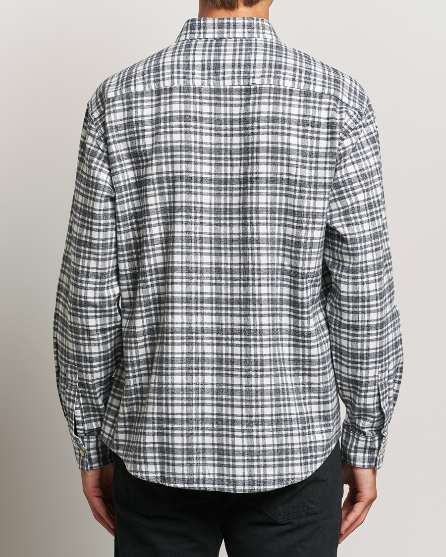 Men | Shirts | NN07 | Deon Flannel Shirt Grey/White