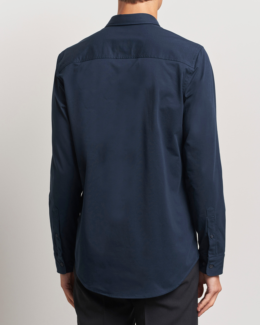 Men | Shirts | NN07 | Elian Mercerized Cotton Shirt Navy Blue