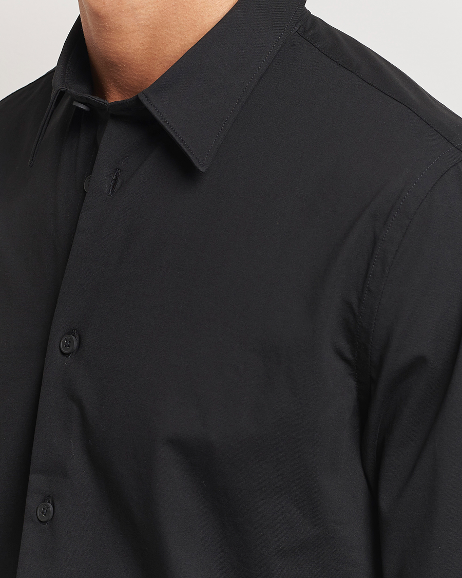 Men | Shirts | NN07 | Elian Mercerized Cotton Shirt Black