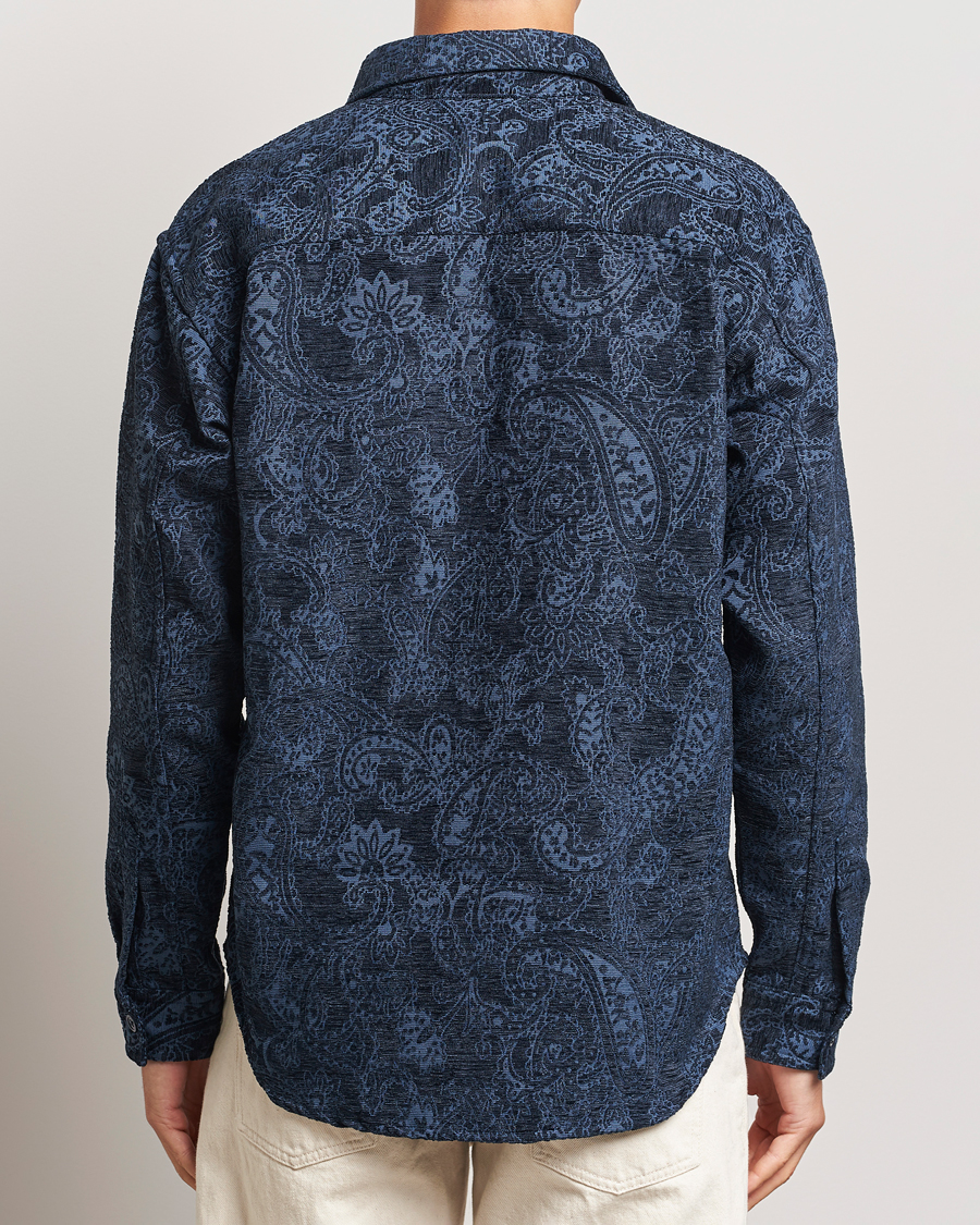 Men | Shirts | NN07 | Adwin Flower Overshirt Navy Blue