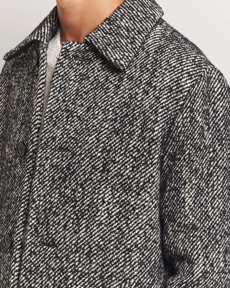 Men | Coats & Jackets | NN07 | Franco Herringbone Coat Black