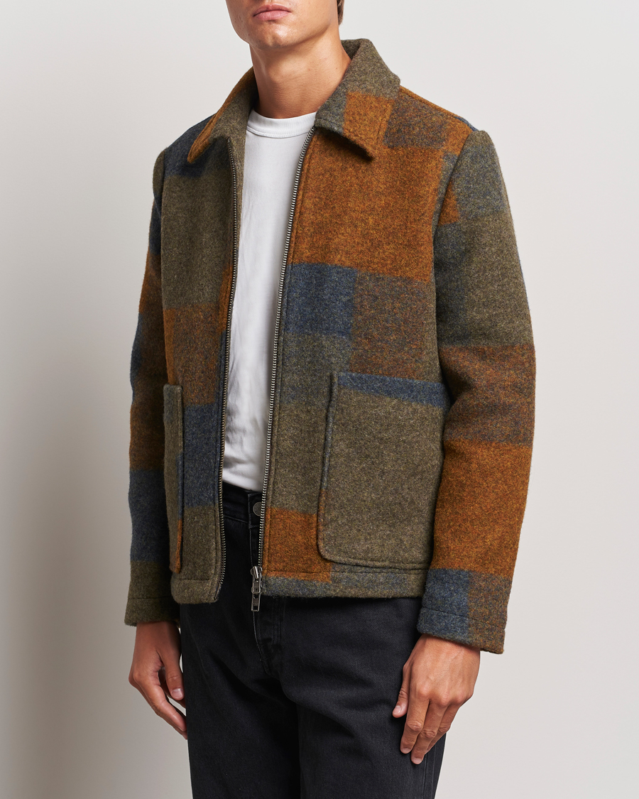 Cale カル natural wool felt jacket brown 3 Cale カル natural wool felt jacket brown 3 - メルカリ