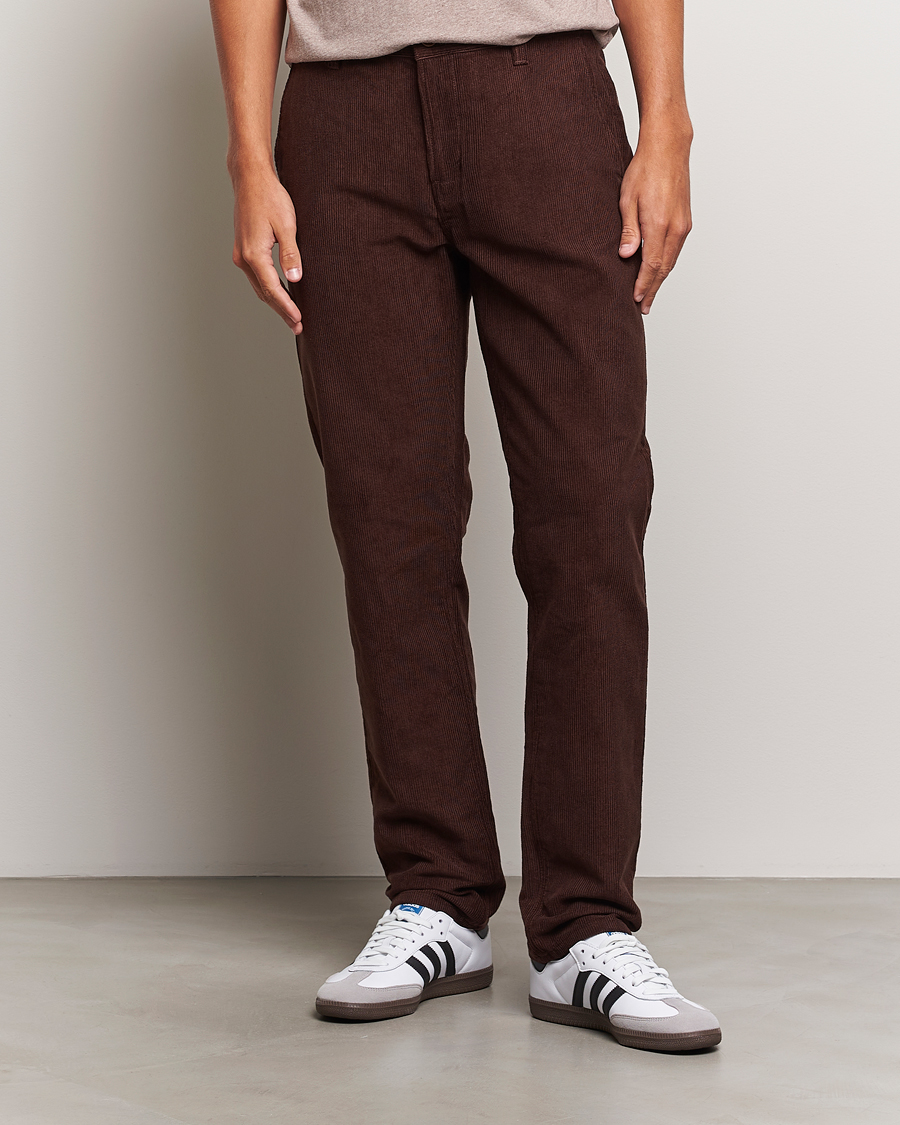 Men | Trousers | Nudie Jeans | Easy Alvin Corduroy Pants Brown