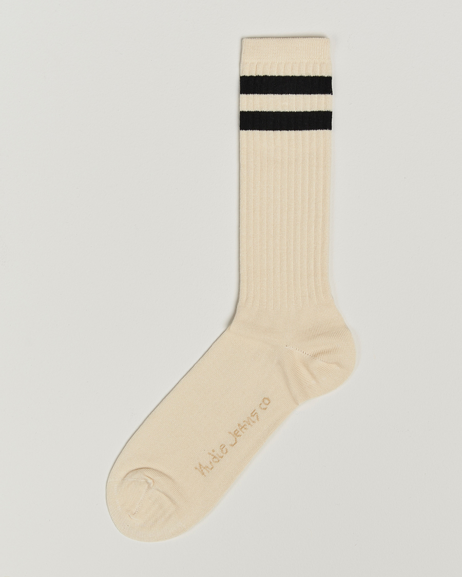 Men | Underwear & Socks | Nudie Jeans | Amundsson Tennis Socks Off White/Black