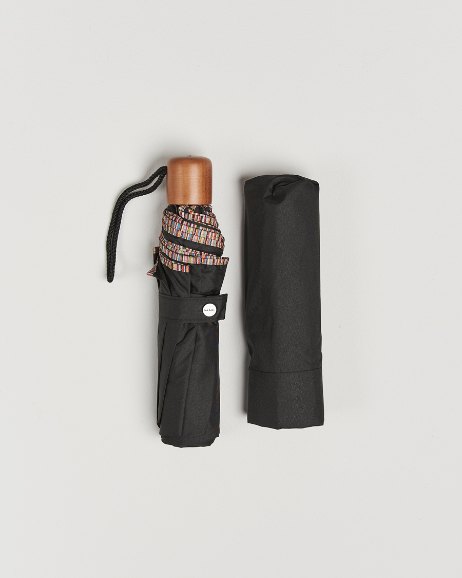 Paul Smith Telescopic Umbrella Black at CareOfCarl.com Paul Smith Telescopic Umbrella Black at CareOfCarl.com