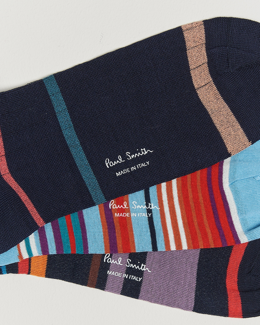 Men | Underwear & Socks | Paul Smith | 3-Pack Striped Socks Multi