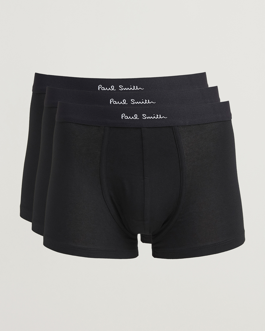 Men | Underwear & Socks | Paul Smith | 3-Pack Trunk Black