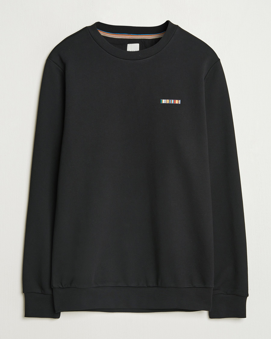 Men | Sweaters & Knitwear | Paul Smith | Embroidery Crew Neck Sweatshirt Black