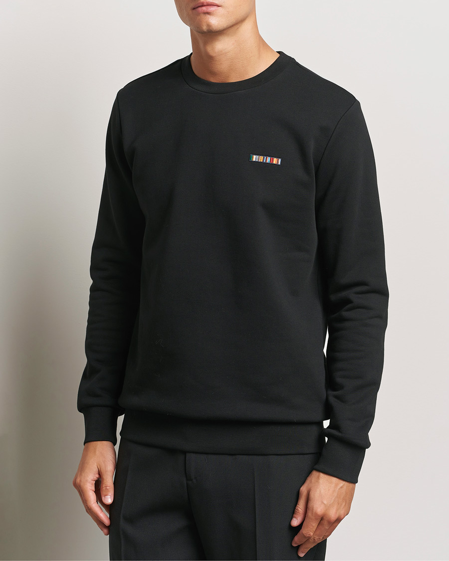 Men | Sweaters & Knitwear | Paul Smith | Embroidery Crew Neck Sweatshirt Black