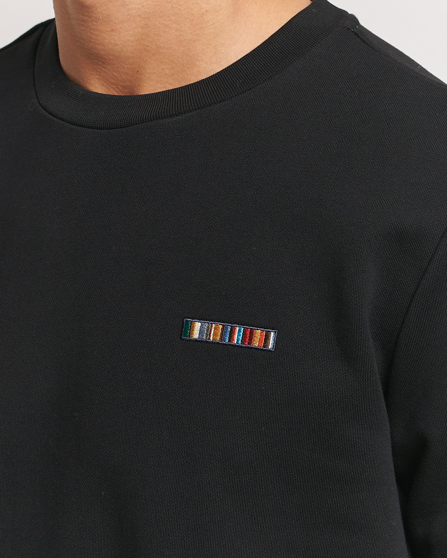 Men | Sweaters & Knitwear | Paul Smith | Embroidery Crew Neck Sweatshirt Black