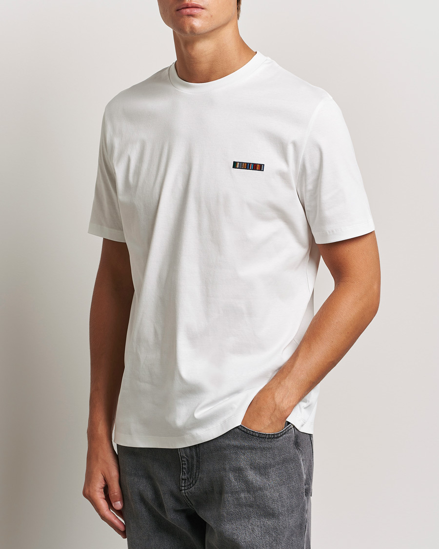 Men | T-Shirts | Paul Smith | Embroidery Crew Neck T-Shirt White