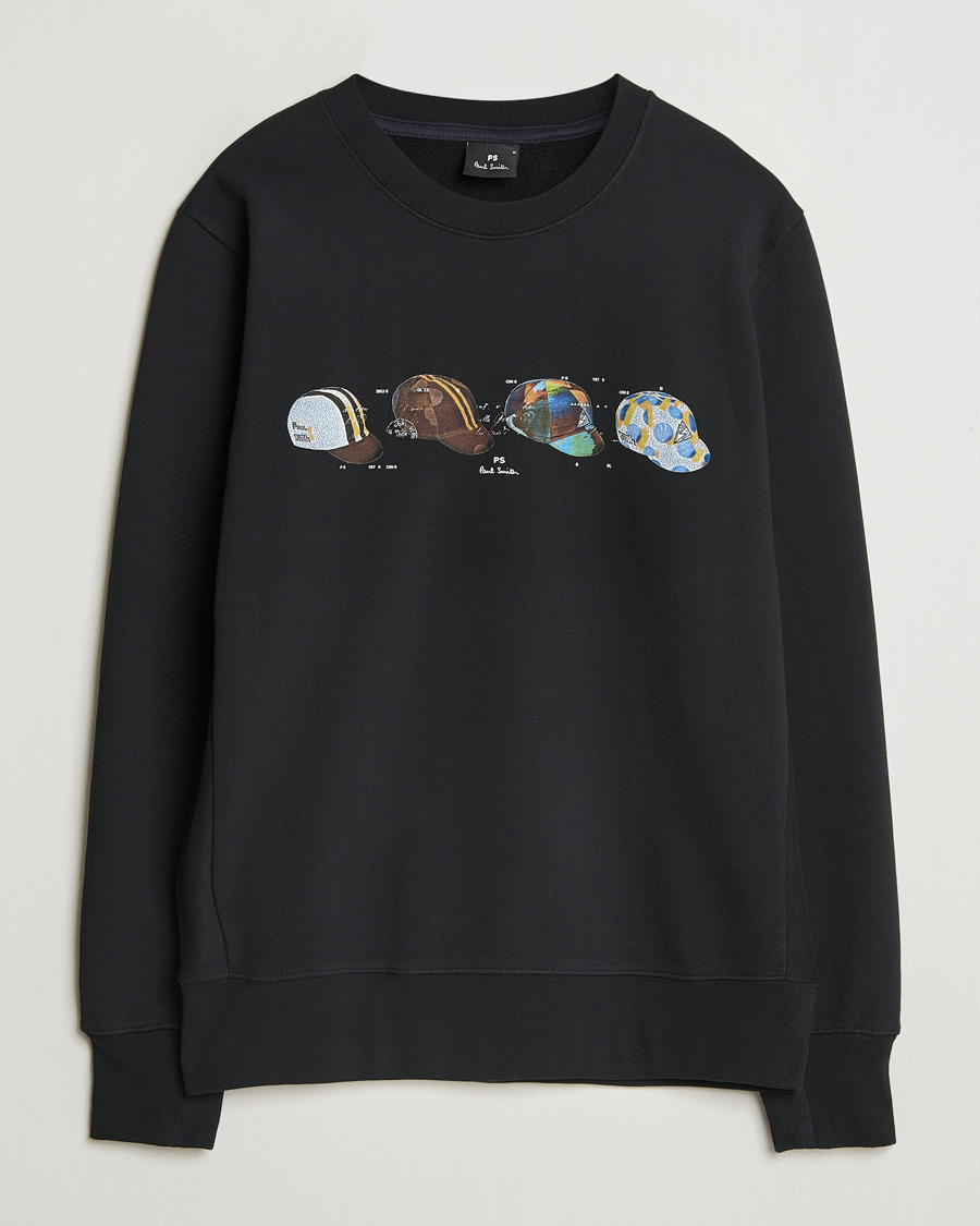 Men | Sweaters & Knitwear | PS Paul Smith | Cycling Caps Crew Neck Sweatshirt Black