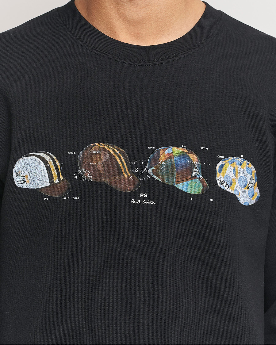 Men | Sweaters & Knitwear | PS Paul Smith | Cycling Caps Crew Neck Sweatshirt Black