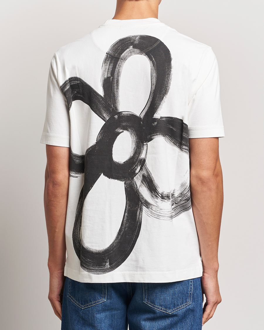 Men | T-Shirts | PS Paul Smith | Happy Flower Crew Neck T-Shirt White