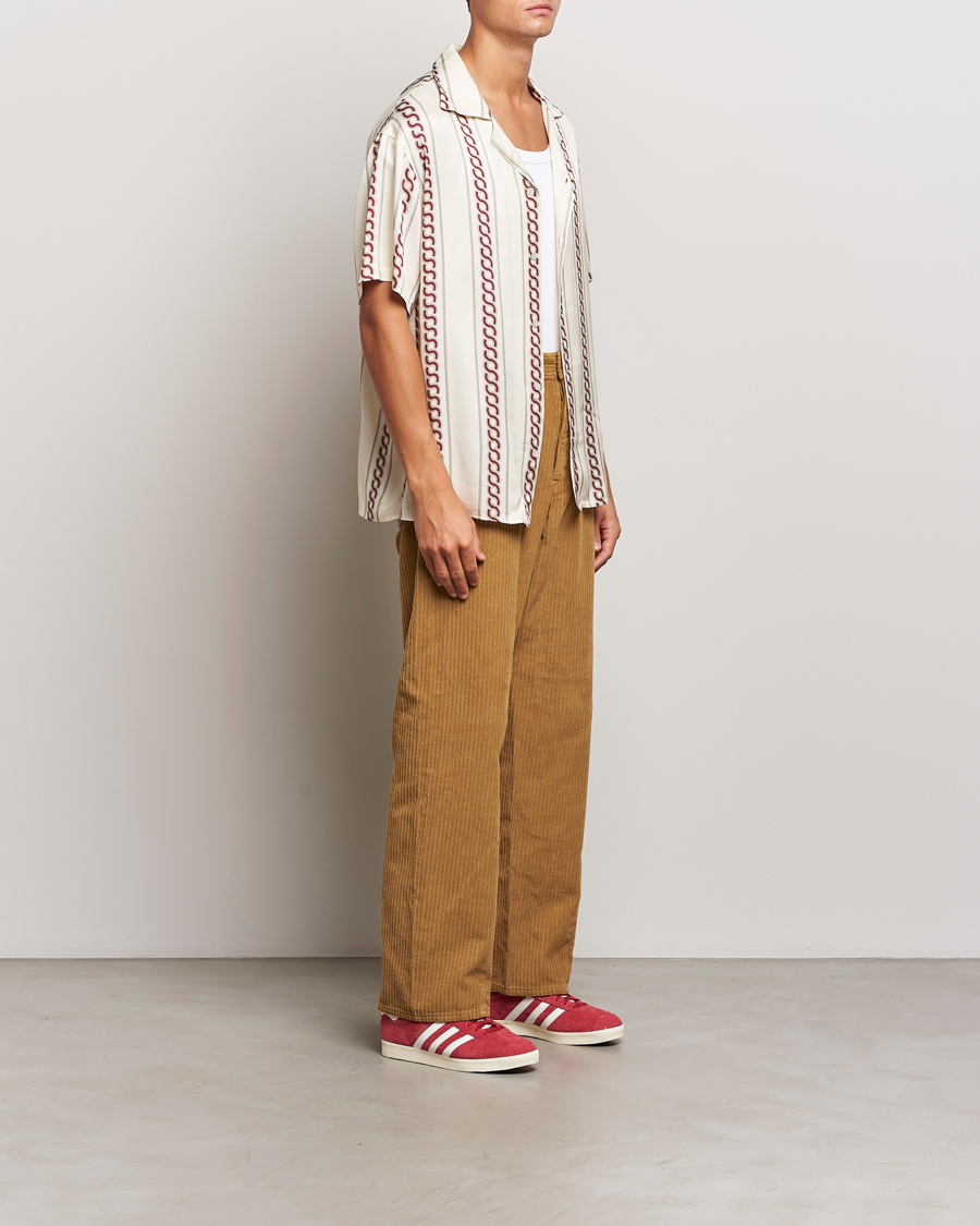 Men | Shirts | Drôle de Monsieur | Link Cuban Shirt Ecru