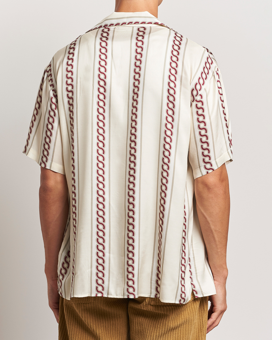 Men | Shirts | Drôle de Monsieur | Link Cuban Shirt Ecru