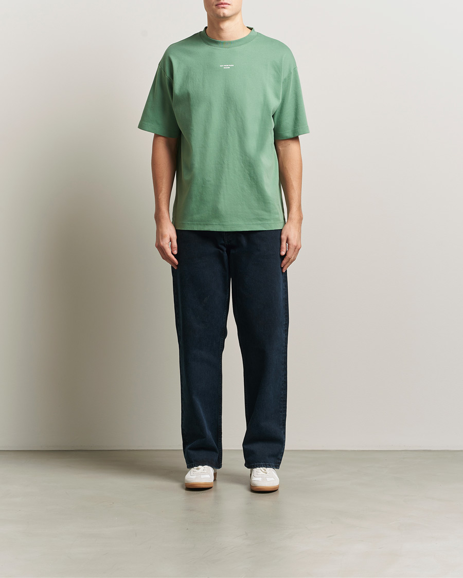 Men | T-Shirts | Drôle de Monsieur | Classic Slogan T-Shirt Water Green
