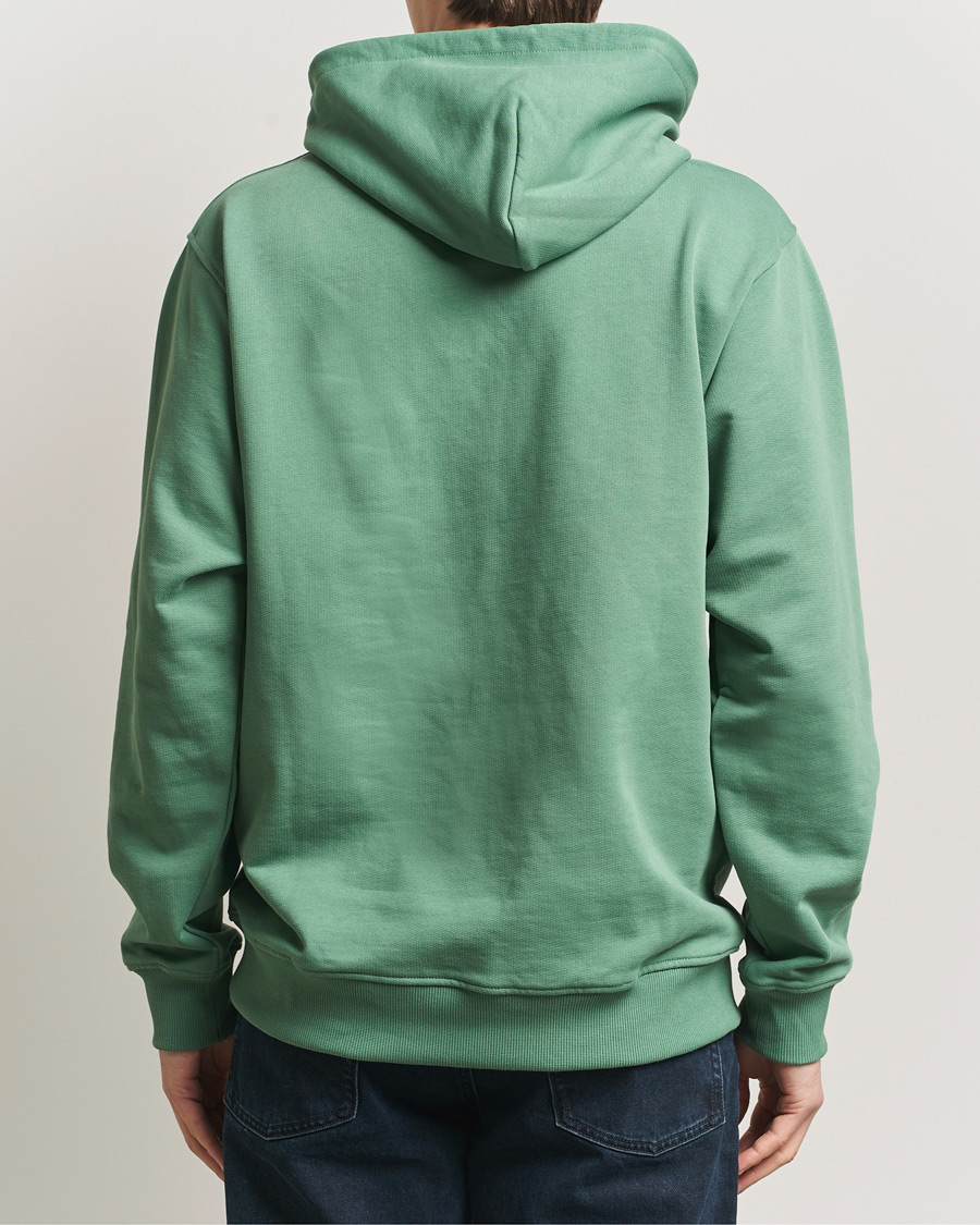 Men | Sweaters & Knitwear | Drôle de Monsieur | Classic Slogan Hoodie Water Green