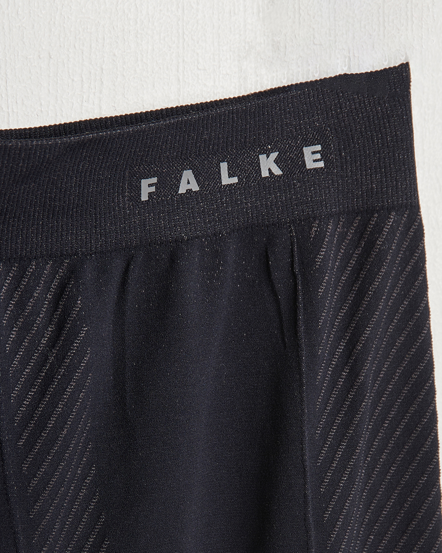 Men | Underwear & Socks | Falke Sport | 3/4 Warm Tights Black