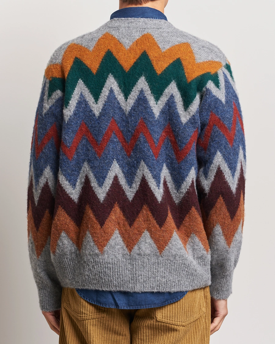 Men | Sweaters & Knitwear | Howlin' | Brushed Wool Cardigan Med Grey