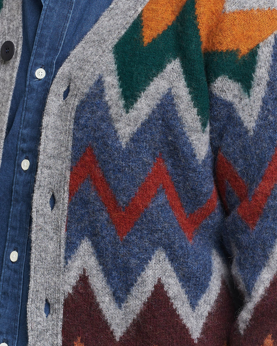 Men | Sweaters & Knitwear | Howlin' | Brushed Wool Cardigan Med Grey