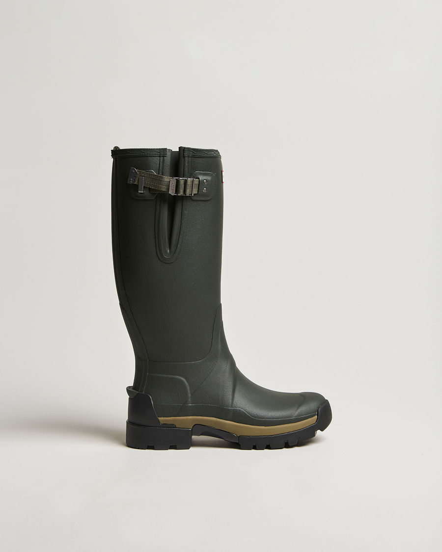 Men | Overshoes & Rubber boots | Hunter | Boots Balmoral Side Adjustable Neo Boot Dark Olive