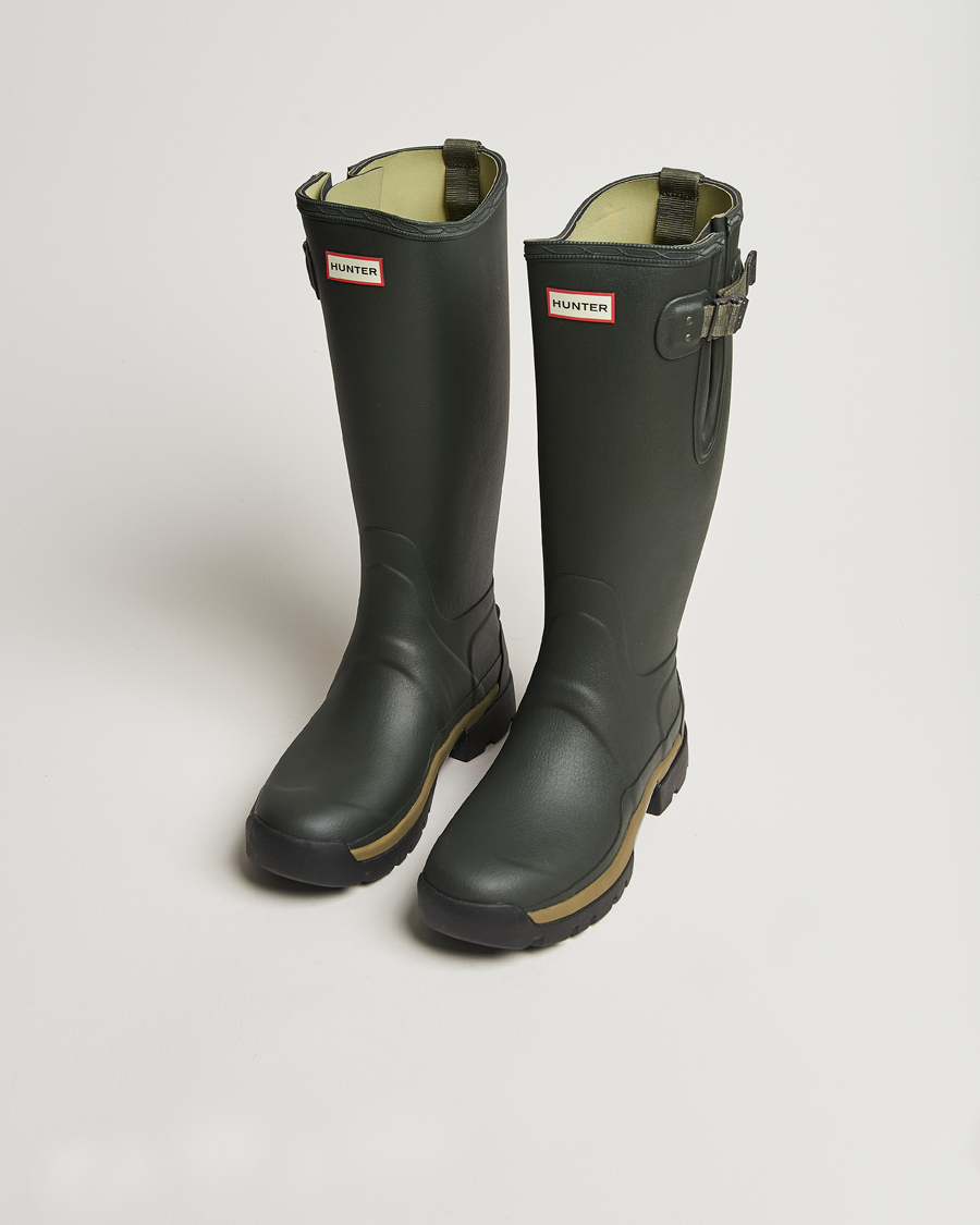 Men | Overshoes & Rubber boots | Hunter | Boots Balmoral Side Adjustable Neo Boot Dark Olive