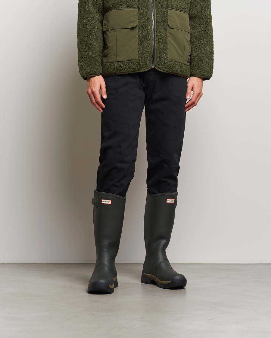 Men | Overshoes & Rubber boots | Hunter | Boots Balmoral Side Adjustable Neo Boot Dark Olive