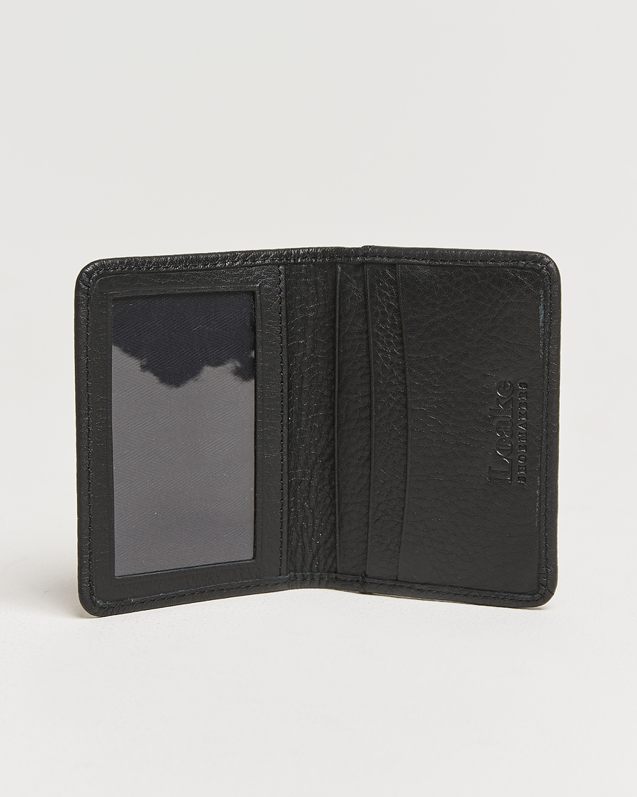 Men | Wallets | Loake Shoemakers | Fenchurch Grained Leather Card Holder Black