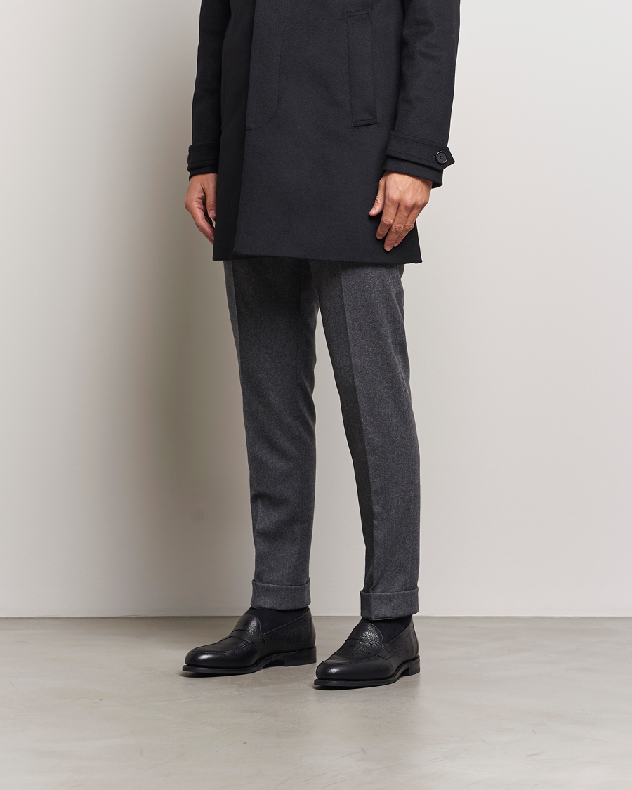 Men | Loafers | Loake Shoemakers | Imperial Grained Penny Loafer Black