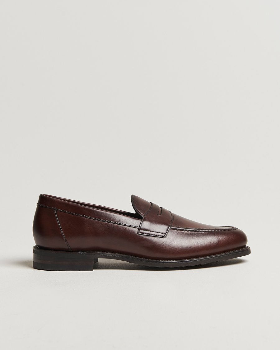 Men | Loafers | Loake Shoemakers | Loake 1880 Imperial Penny Loafer Dark Brown
