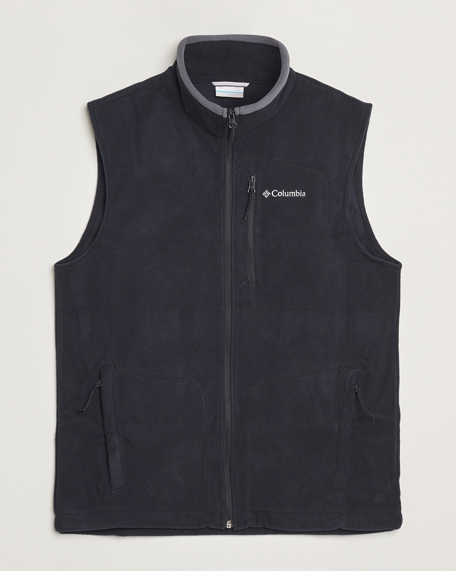 Men | Gilets | Columbia | Fast Trek Full Zip Fleece Vest Black