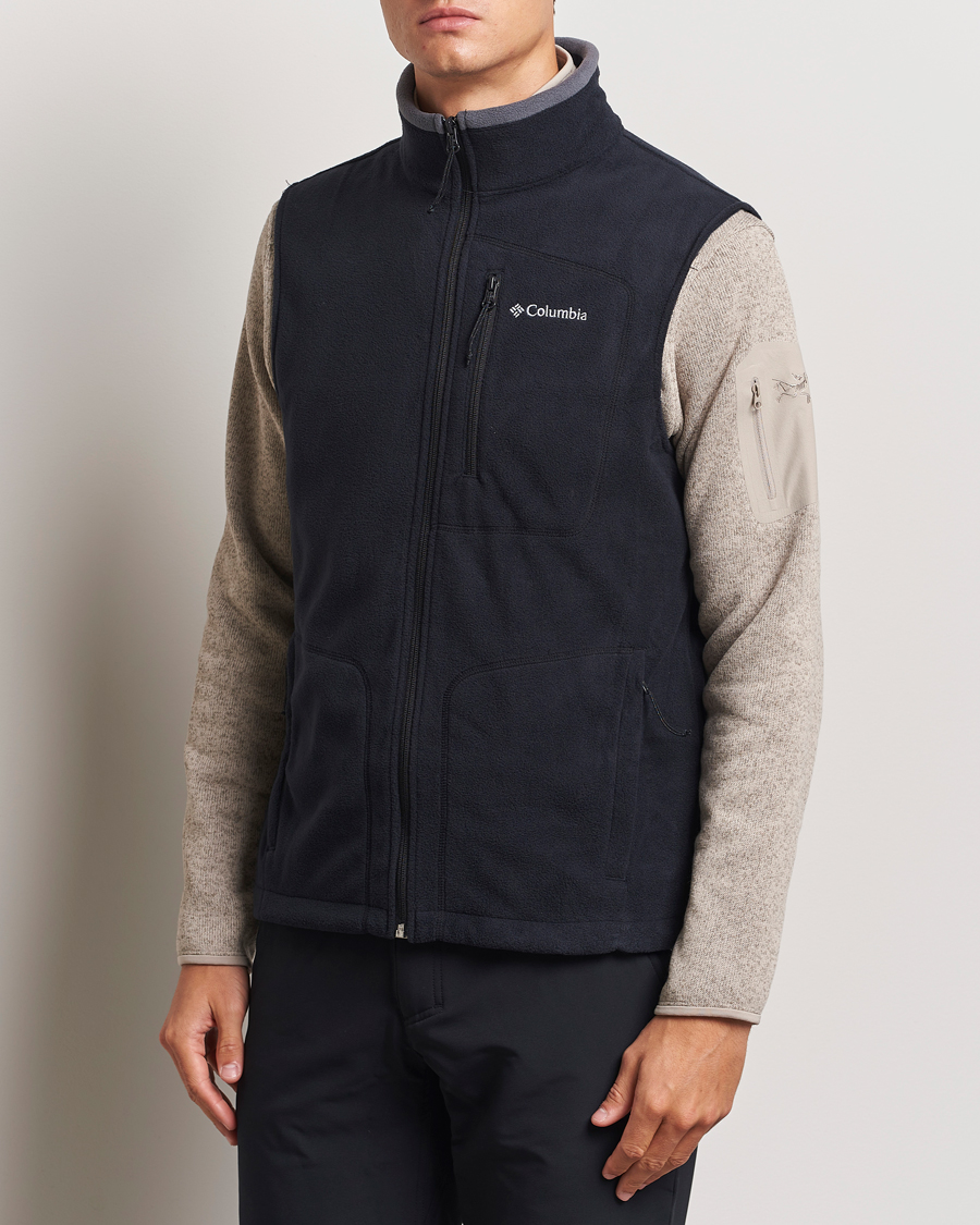 Men | Gilets | Columbia | Fast Trek Full Zip Fleece Vest Black