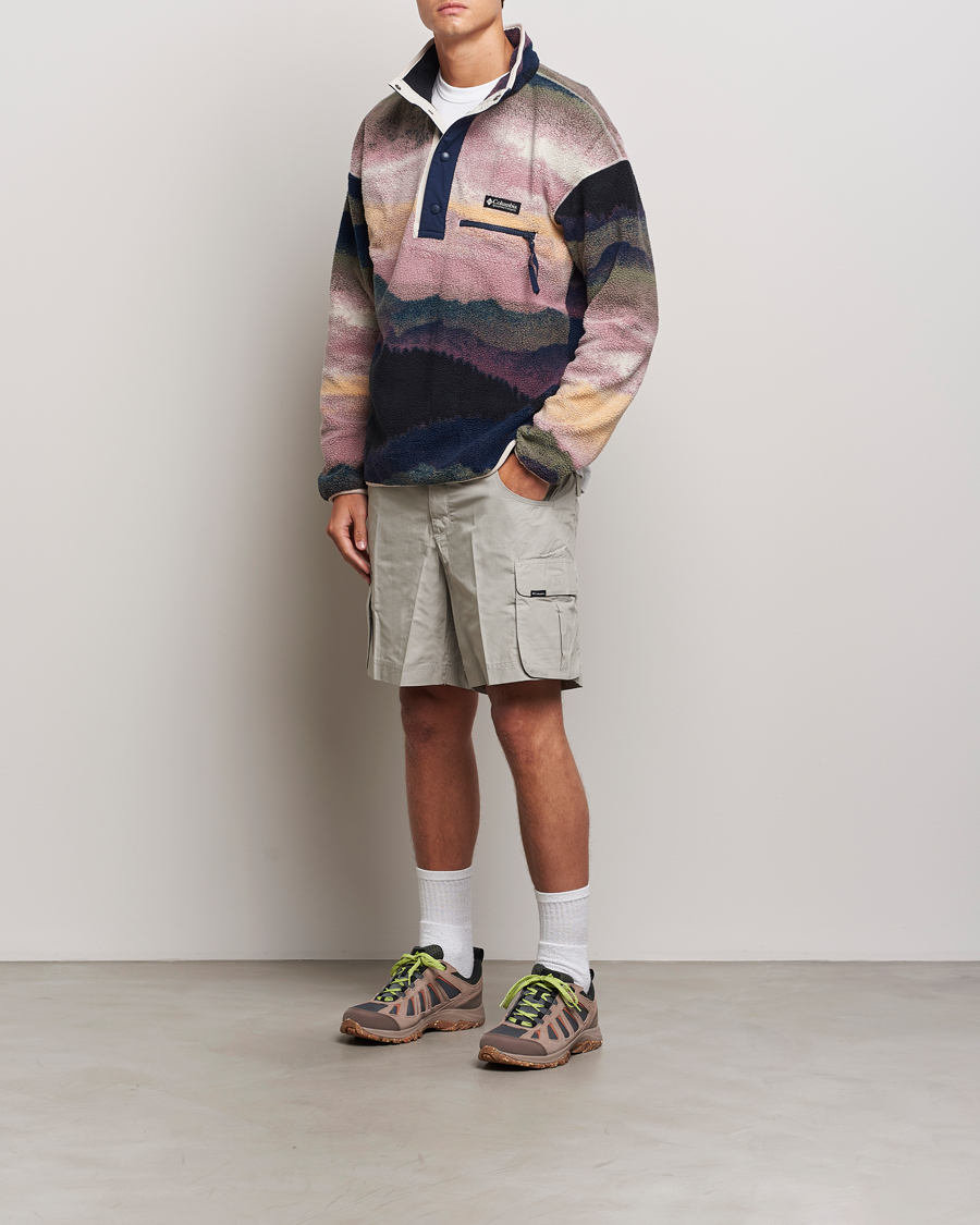 Men | Sweaters & Knitwear | Columbia | Helvetia Printed Half Snap Fleece Navy